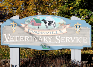 Evansville Veterinary Service Sign